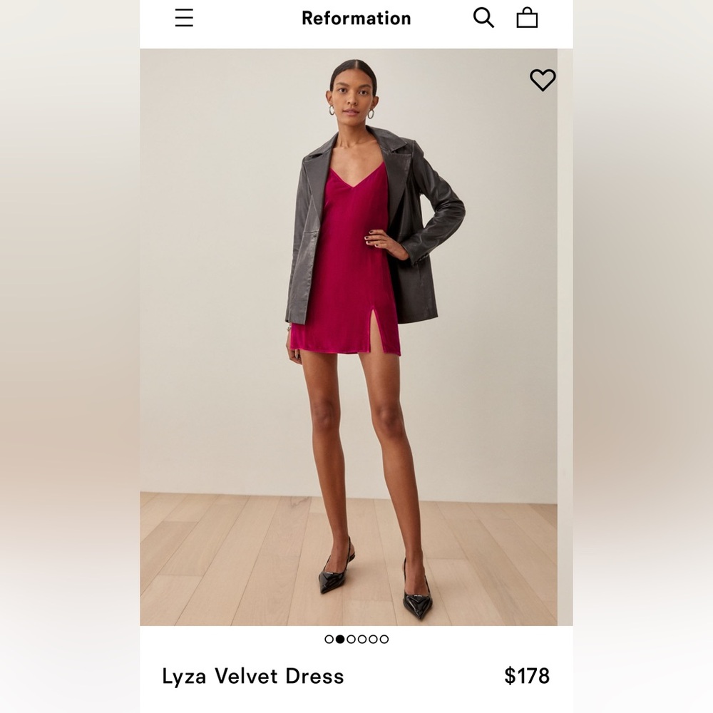 Velvet dress : reformation